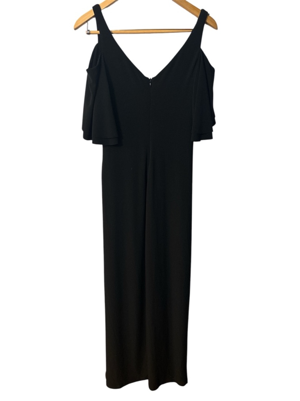 Lauren Ralph Lauren Womens Cold-Shoulder Jersey Gown - Picture 5 of 7